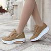 2024 Shoes for Women Autumn Fashion Platform Sneakers Women Plus Size Lacing Casual Sport Shoes Wedge Loafers Zapatos De Mujer