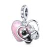 Animals Series Charms Beads 925 Silver Dog Cat Pets Fit Bracelet DIY lovely Pendants For Woman Fashion Jewelry