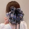 1 Pcs Fashion Chiffon Floral Bow Putte Hair Claws For Women Girls Party Hair Accessories