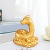 Статуэтка змеи китайского зодиака, коллекционная статуэтка змеи богатства из смолы 2025 года, украшение по фен-шуй для домашнего стола, книжной полки, декор