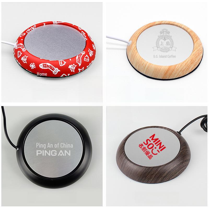 USB Heated Coaster: Metal Cup Warmer for Coffee, Tea, or Gifts