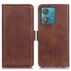 For Motorola Edge 40 Neo 5G Case Leather Wallet Stand Cowhide Texture Phone Cover