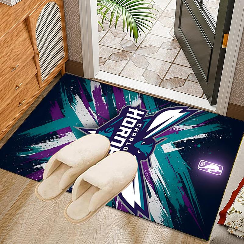 Charlotte Logo Art Rug Office Carpet Non-Slip Mat, Chair Rug Floor Covering for Gaming, Bedroom, Living Room , Home Decor Christmas Gift