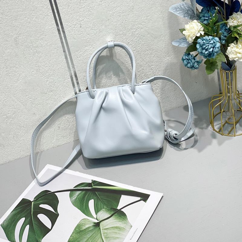 Квадратная плиссированная универсальная маленькая сумка, модная ручная повседневная сумка через плечо для женщин