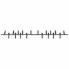 Sliding Door Hardware Set 305 cm Steel Black