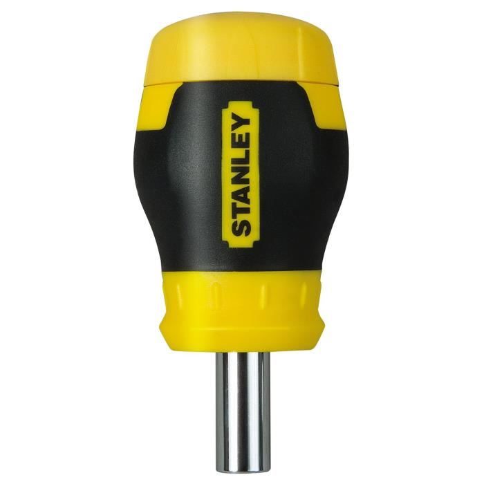 Tournevis porte-embouts boule bimatière STANLEY - 0-66-357 - 6 embouts inclus