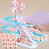 Funny Baby Toys Electric Duck Track Slide Toys Boys Ducks Climb Stairs Toy Baby LED Lights Music Roller Coaster for Kids