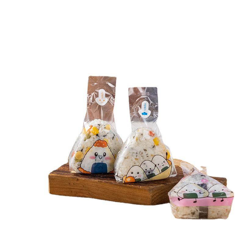 50 шт. милый мультфильм для треугольных рисовых шариков, упаковочная сумка, нори онигири, сумка для суши, форма для приготовления суши, аксессуары для бенто