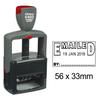 Printtoo Office Document Heavy Duty Dater Stamp With Emailed By Text Date Self Inking Rubber