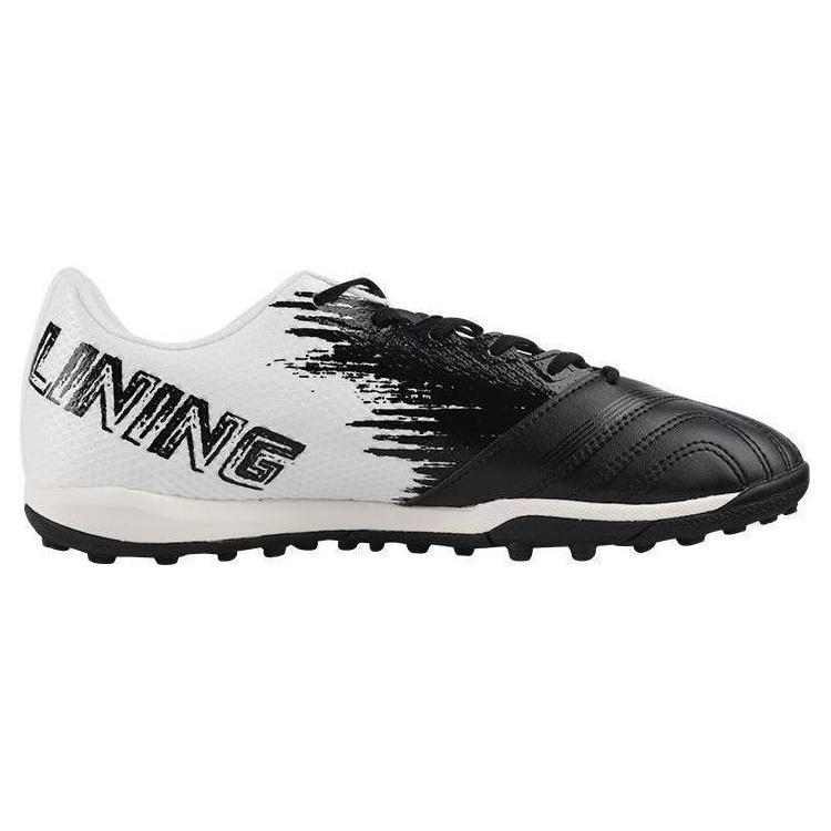 Li Ning Искусственный газон AG Искусственное покрытие Скользкие Устойчивые к истиранию Футбольные бутсы Мужские Белый Черный YSTT011-1