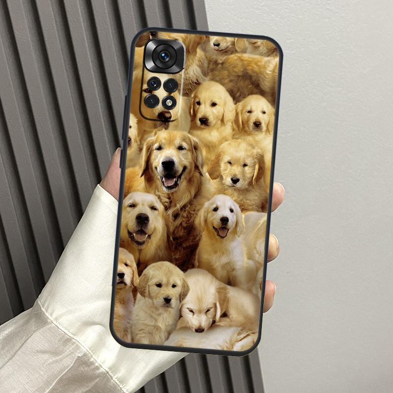 Чехол для телефона Xiaomi Redmi Note 13 14 Pro 12 11 10 9 11S 12S Redmi 14C 13C 15C 10C 12C 15 с изображением золотистого ретривера Funda