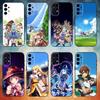 Аниме K-KonoSubaS Чехол для телефона Samsung S25, S24, S21, S22, S23, S30, Ultra, S20, Plus, Fe, Note, 10, 9, 5G Черный