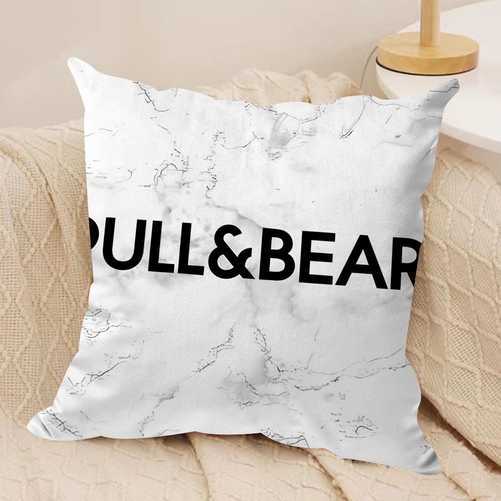 Classic PPullBBears Cushion Cover Short plush Doublesided Print Square Throw Pillow Covers Sofa Home Cushion Decor