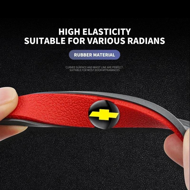 4Pcs Car Door Bumper Rubber Anti-collision Stickers For Chevrolet Silverado Impala Malibu Equinox Cruze Camaro Cavalier Blazer