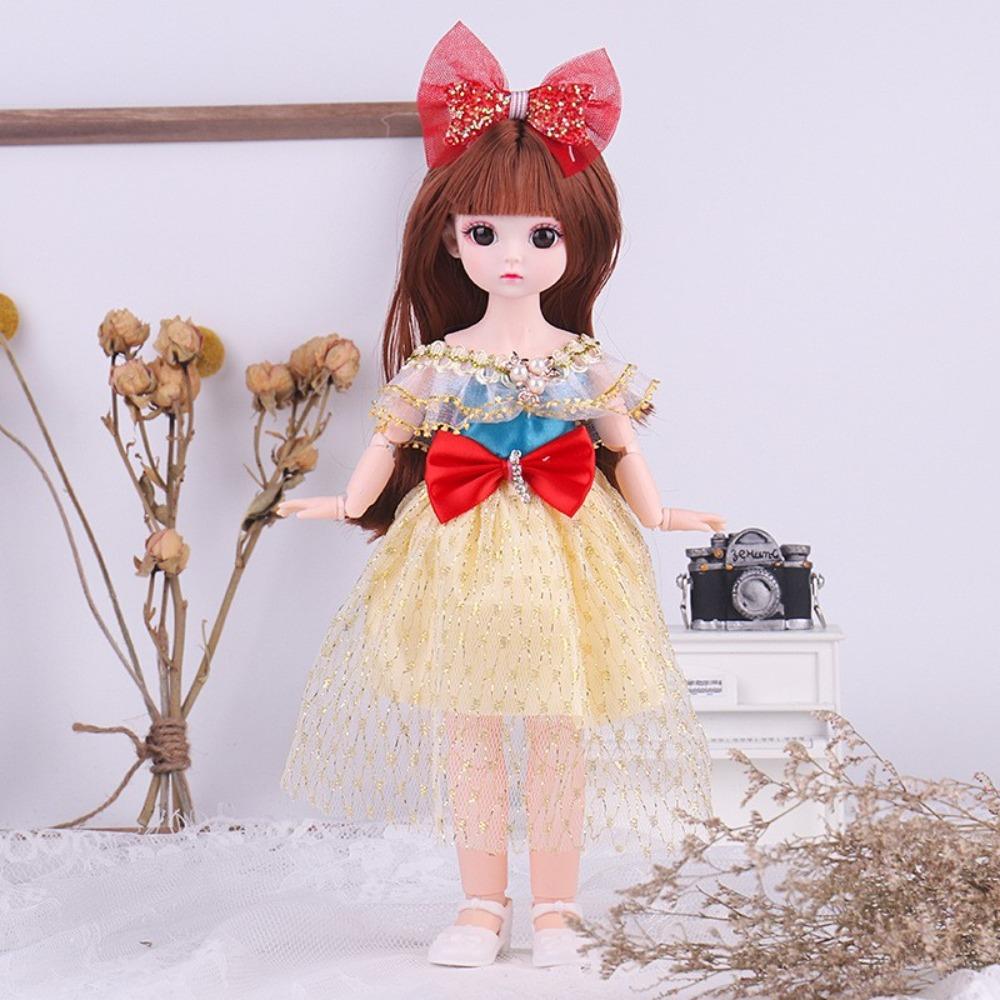 With Wig Make Up Princess Dress Up BJD Dolls High Heel Princess Makeup Ball Joint Doll  Toddler