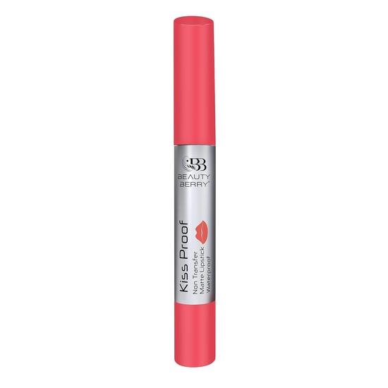 Beauty Berry Kiss Proof Matte Lipstick | Highly Pigmented Ultra Matte Long Lasting | Non-Drying, Intense Moisturizing (Baby Pink)
