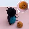 Ladybug Plush Insects Key Ring Cartoon Cockroach Key Chain Cute Moth Fly Pendant  for Gifts