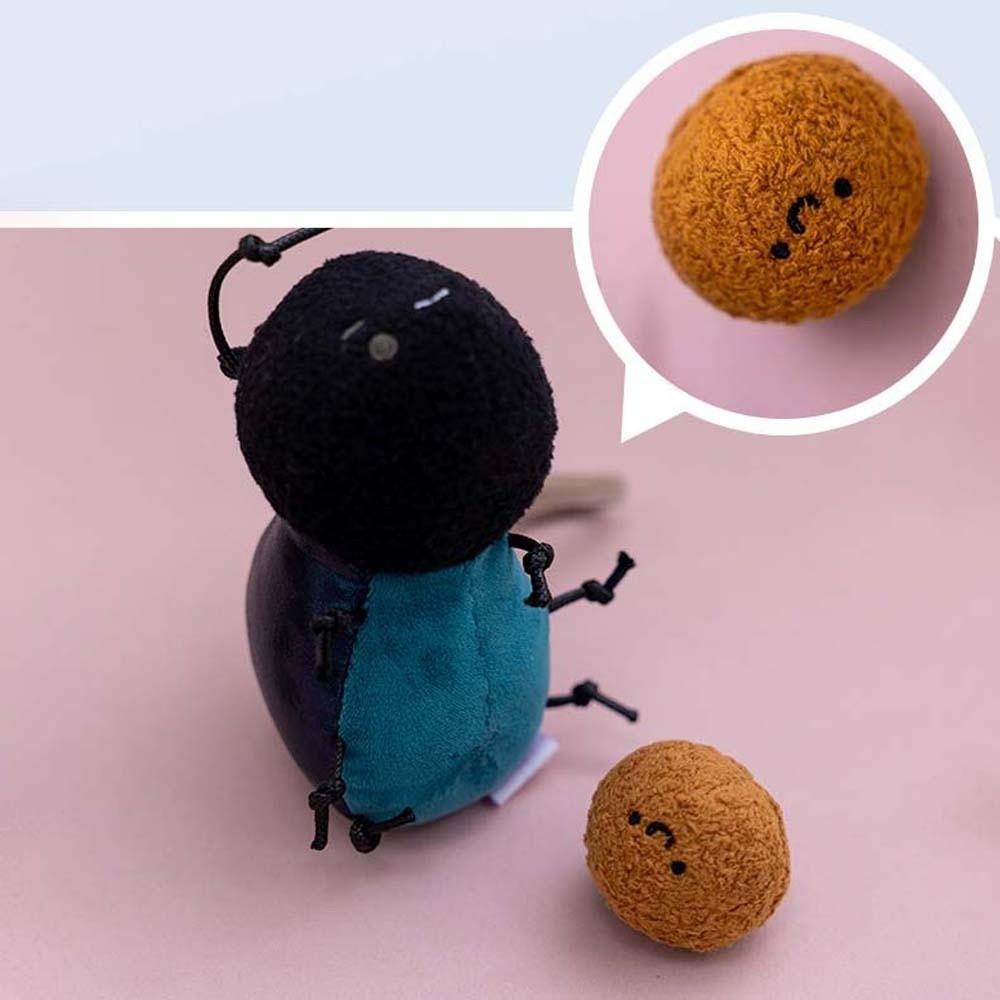 Ladybug Plush Insects Key Ring Cartoon Cockroach Key Chain Cute Moth Fly Pendant for Gifts