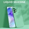 A55 A35 A15 A05 A05S Case Square Solid Color Liquid Silicone Phone Cases For Samsung Galaxy A05 A05S A15 A35 A55 5G Back Cover
