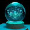 6 см 3D хрустальный шар хрустальная планета гравированная лазером солнечная система астрономический глобус подарок на день рождения стеклянный шар сфера украшение для дома