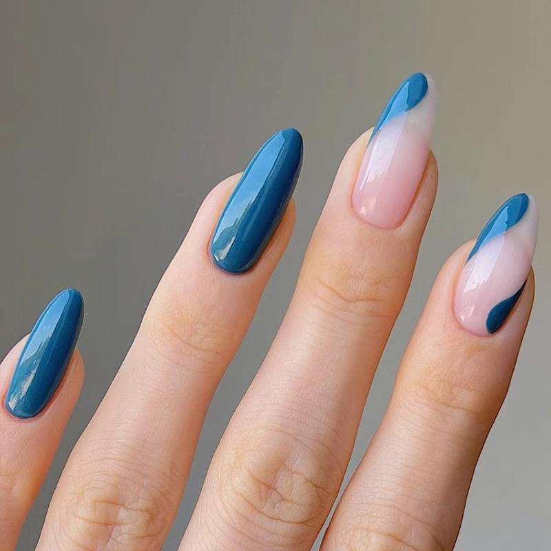 Европейские и американские градиентные персиковые балетные типсы для коротких ногтей