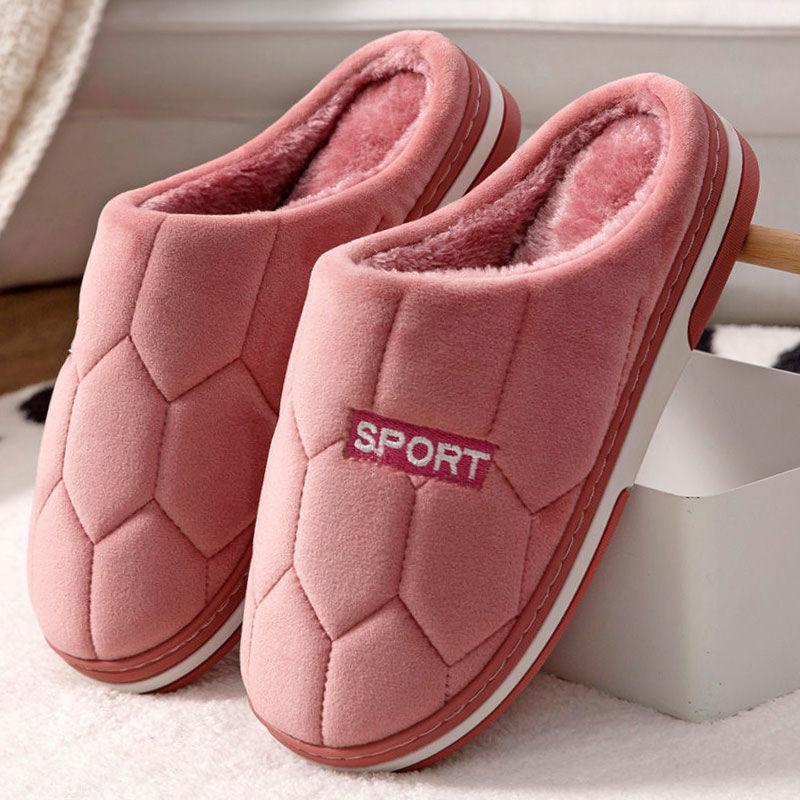 Мужские тапочки из хлопка с мягкой подошвой, очень большого размера: Уютная, нескользящая домашняя обувь для осени и зимы.