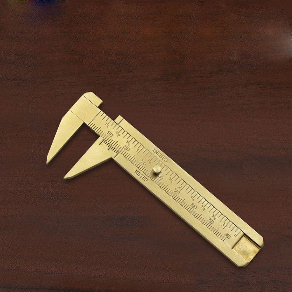 Штангенциркуль Измерительный Инструмент Ретро Штангенциркуль Латунный Штангенциркуль Линейка Скользящий Калибр Латунная Линейка