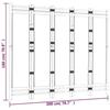VidaXL Folding Room Divider 5 Panels 200 Cm Bamboo and Canvas 350625