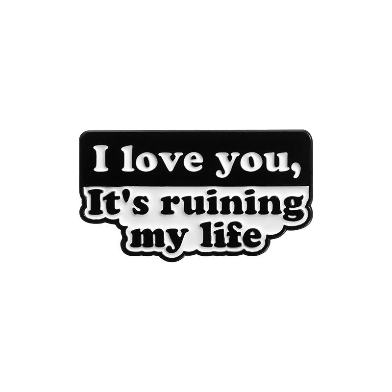 Милая брошь с цитатой из мультфильма: Значок из металлического сплава для рюкзаков