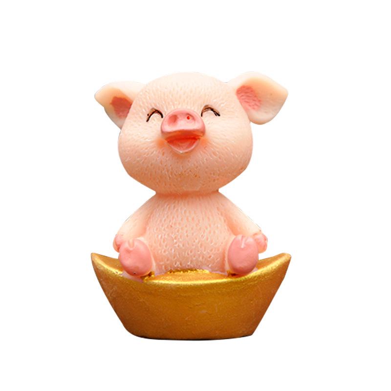 Украшение для семьи поросят из мультяшной смолы: Украшения для микроландшафта, цветочного горшка, аквариума, аквариума и торта