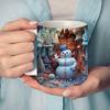 Рождественская кружка Креативный рождественский узор Керамическая кружка Многоцелевая чашка для кофе, чая и воды для домашнего офиса