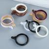Mute Solid Color Simple Curtain Accessories Roman Rod Clip Hook Curtain Rings Hanging Loop Buckle