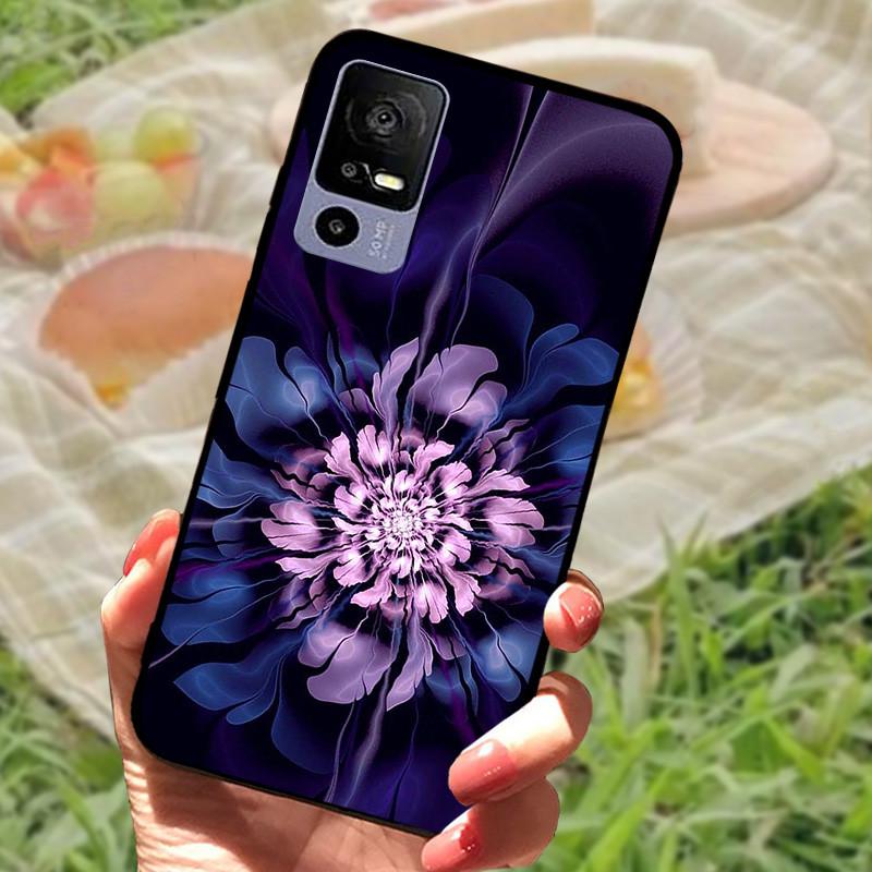 Soft TPU Phone Case For TCL 40R 5G Shockproof Black Protection Bumper For TCL 40 R 5G Beautiful Fashion Phone Back Fundas Coques