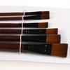 6pcs Synthetic Flat Paint Brushes Set, Nylon Bristles with Rivet Handle for Acrylic, Oil, Watercolor Painting Artist Supplies