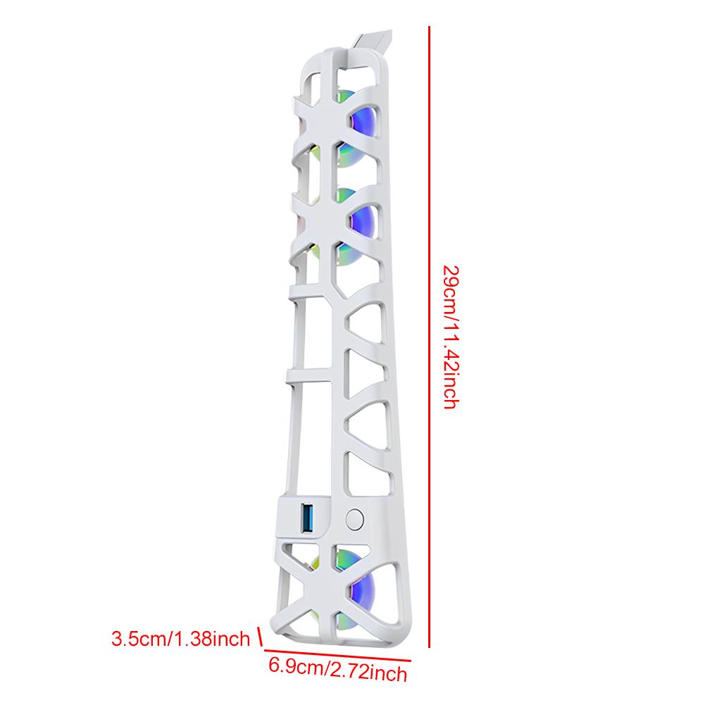 Для PS5 Pro игровые аксессуары вентилятор охлаждения внешний вентилятор кулер с RGB подсветкой вертикальный совместимый радиатор для Playstation 5 Pro