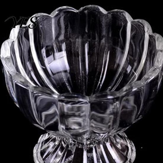 Temperature Resistant Glass Dessert Bowl, Footed Ice Cream Cup, Small Vintage Cup Parfait for Sundae, Fruit, Pudding, Condiment, Snacks, Serving