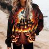 Halloween 3d Print Hoodie Women Fashion Oversized Hoodies Women Sweats Coat Girl Hooded Sweatshirt Winter Tracksuit Street Loose