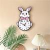 Hanging Little White Rabbit Wall Clock Cute Digital Wall Clock Funny Cartoon Wall Clock Bedroom