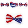 Стильный шелковый галстук-бабочка с флагом Великобритании и США для маскарадных костюмов