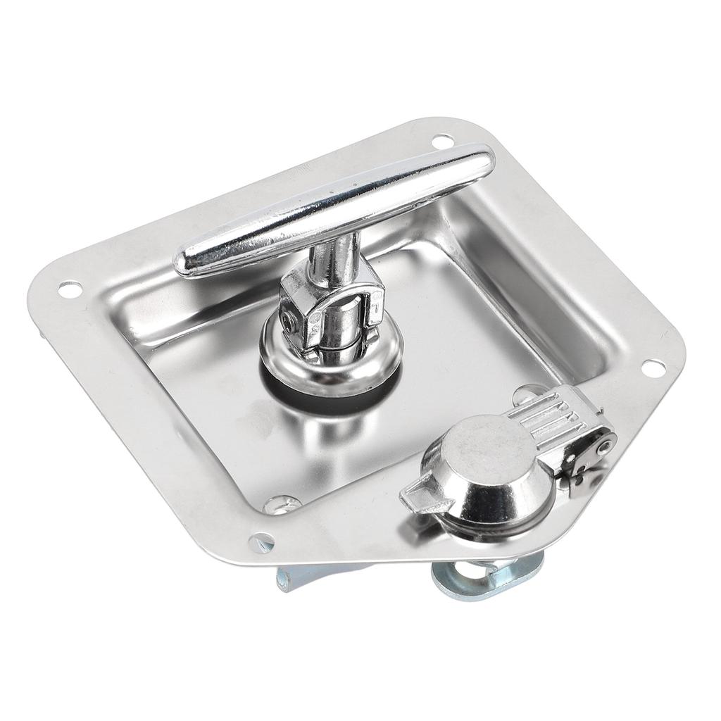 Защелка с Т-образной ручкой и ключами, складная ручка, замок для ящика для инструментов из нержавеющей стали для домашнего и коммерческого использования