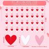 96 Red White Pink Heart Garland - NO DIY - Valentine's Day Party Decorations Supplies, Valentine's Day Hanging String Garland Banner for Wedding