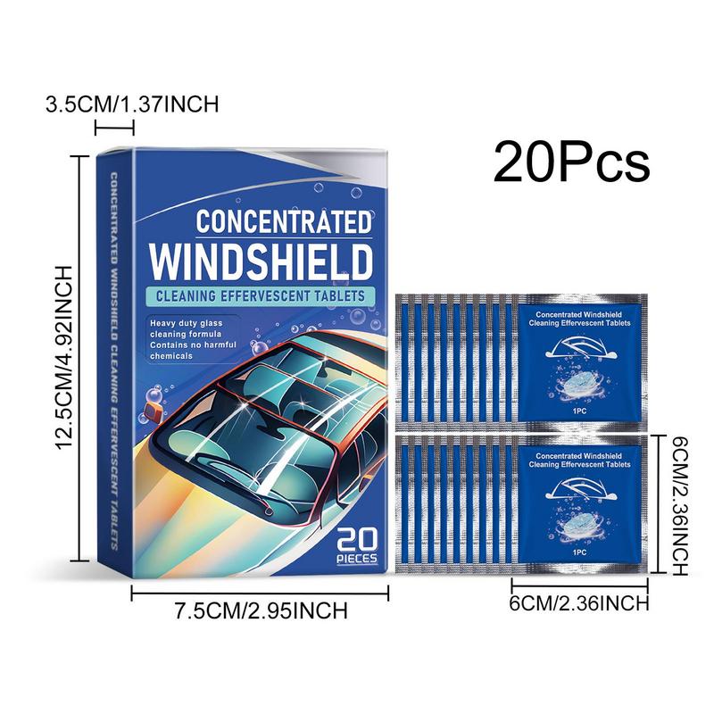 Car Concentrated Clean Tablets Windshield Concentrated Fluid Tablet Washer Tablets Solid Wiper Fluid Car Cleaner Effervescent