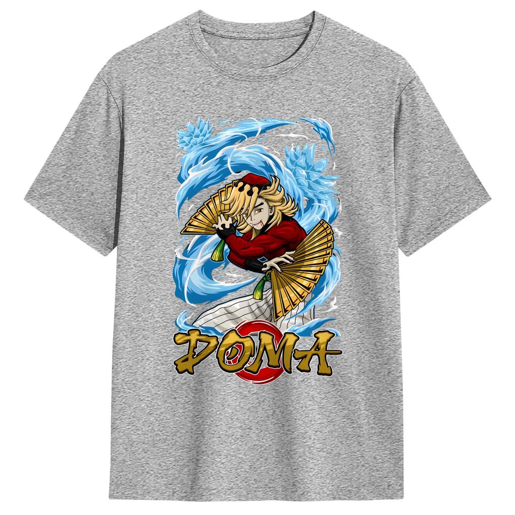 Anime Douma Upper TShirts Unisex Vintage Cotton Tees Round Neck Short Sleeve T Shirts 6XL Clothes
