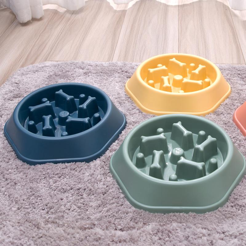 Dog Bowl Anti-choking Slow Food Bowl Small And Medium-sized Dog Dog Feeder Basin Cat Food Bowl Dog Food Anti-knock Over Pet