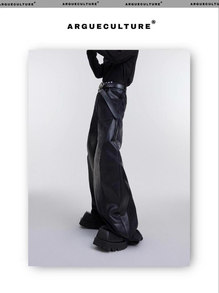 Men's High Street Black Washed Straight Jeans - Autumn/Winter Edition