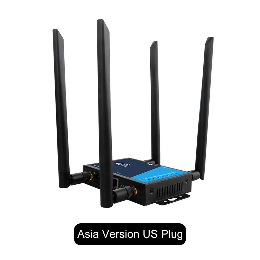 Промышленный 4G LTE Роутер Беспроводной 4G Роутер 300 Мбит/с 4G LTE CAT6 Роутер с SIM-картой Защита Брандмауэром Поддержка 32 Wi-Fi Пользователей