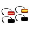Smoked 4Pc Amber/Red LED Side Marker Lights Lamps For 2015- Chevy Silverado