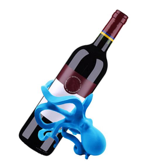 Octopus Wine Bottle Rack Wine Display Stand for Red White Whiskey Sea-Themed Home Bar Decor Novelty Wine Accessory