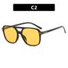 T-Shaped Double Beam Sunglasses Square Fashion Trend Sunglasses Retro Sunglasses