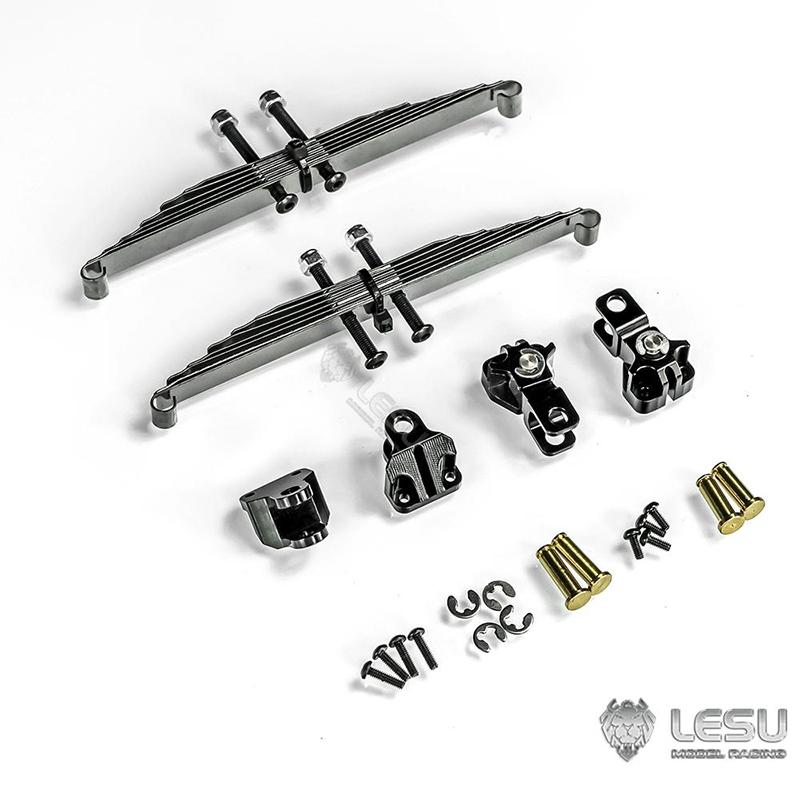 LESU metal simulation power front axle leaf spring front suspension X-8011 suitable for Tamiya 1/14 RC truck upgrade parts